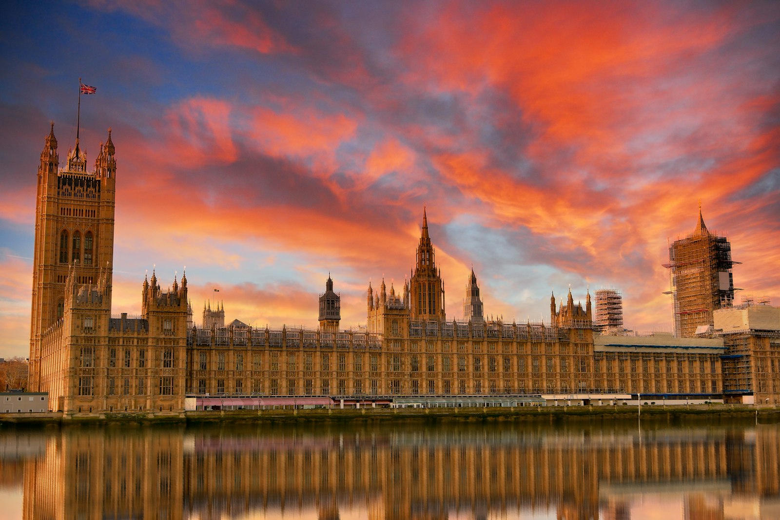big ben london during sunset