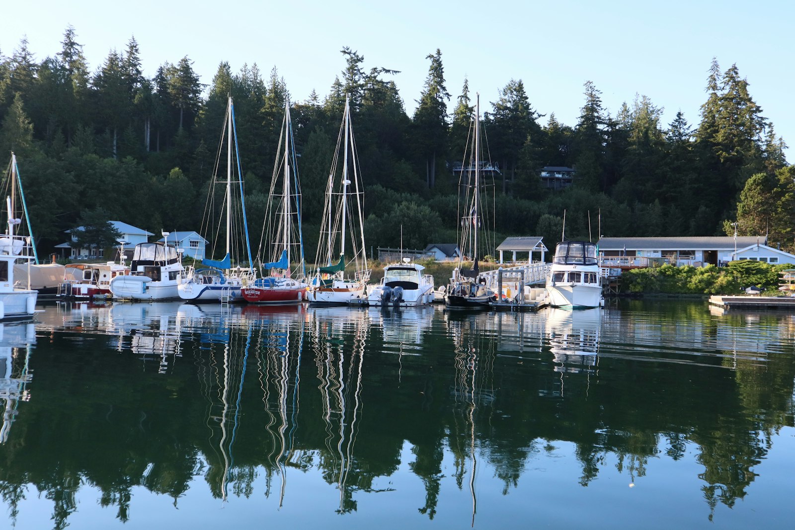 A bunch of boats that are in the water