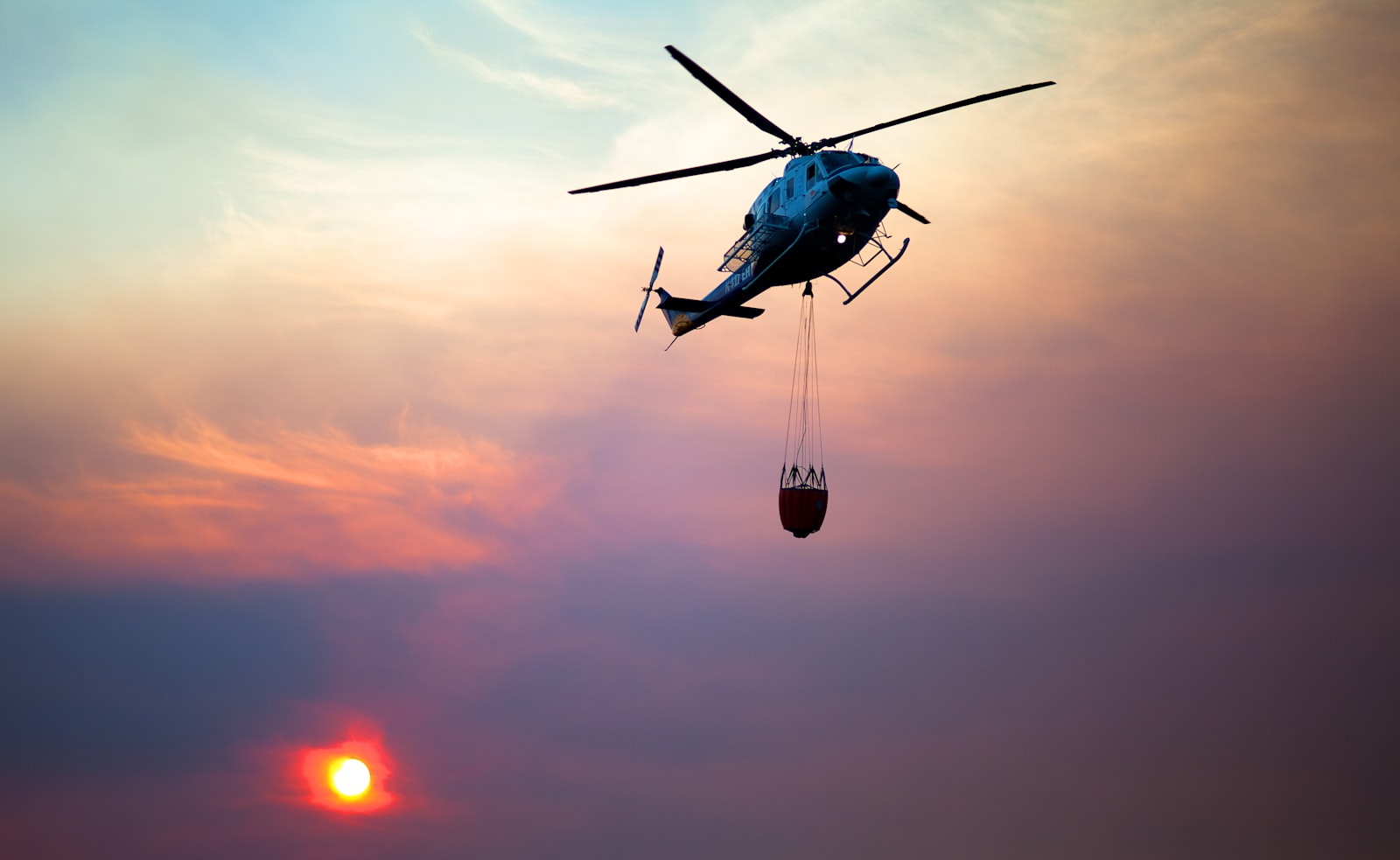 blue helicopter
